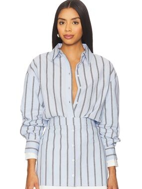 Line & Dot - NWTs! Leia Shirt - Blue Multi - XS SOLD OUT -REVOLVE